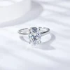 Moissanite Solitaire 2.5carat Oval Diamond Ring Moissanite Solitaire 2.5carat Oval Diamond Ring