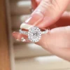 Labgrown Halo Setting Oval Diamond Ring Labgrown Halo Setting Oval Diamond Ring