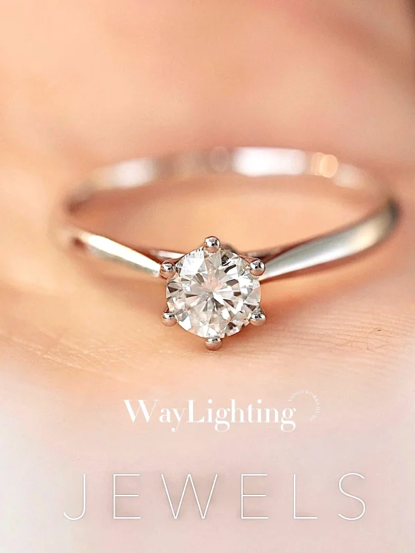 6-Claw Briliant Solitaire Diamond Ring 6-Claw Briliant Solitaire Diamond Ring