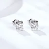 Moissanite Stud 1.0carat Round Diamond Earrings