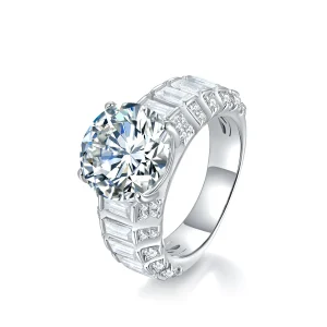Moissanite Luxurious 5.0Carat Round Diamond Ring Moissanite Luxurious 5.0Carat Round Diamond Ring