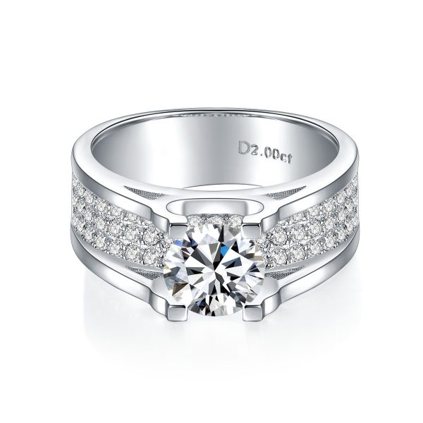 Moissanite Men's 2.0carat Round Diamond Ring!!3896764084-0-cib 拷贝 Moissanite Men's 2.0carat Round Diamond Ring