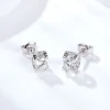 Moissanite Stud 1.0carat Round Diamond Earrings
