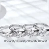Moissanite 1.0carat 6-Prong Solitaire Round Diamond Ring Moissanite 1.0carat 6-Prong Solitaire Round Diamond Ring