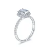 Moissanite 1.5carat Halo Cushion Diamond Ring Moissanite 1.5carat Halo Cushion Diamond Ring