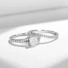 Moissanite Row 1.0carat Princess Diamond Ring Moissanite Row 1.0carat Princess Diamond Ring