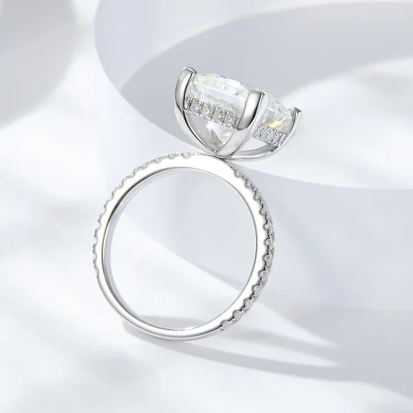 Moissanite 5.0carat Princess Diamond Ring Moissanite 5.0carat Princess Diamond Ring